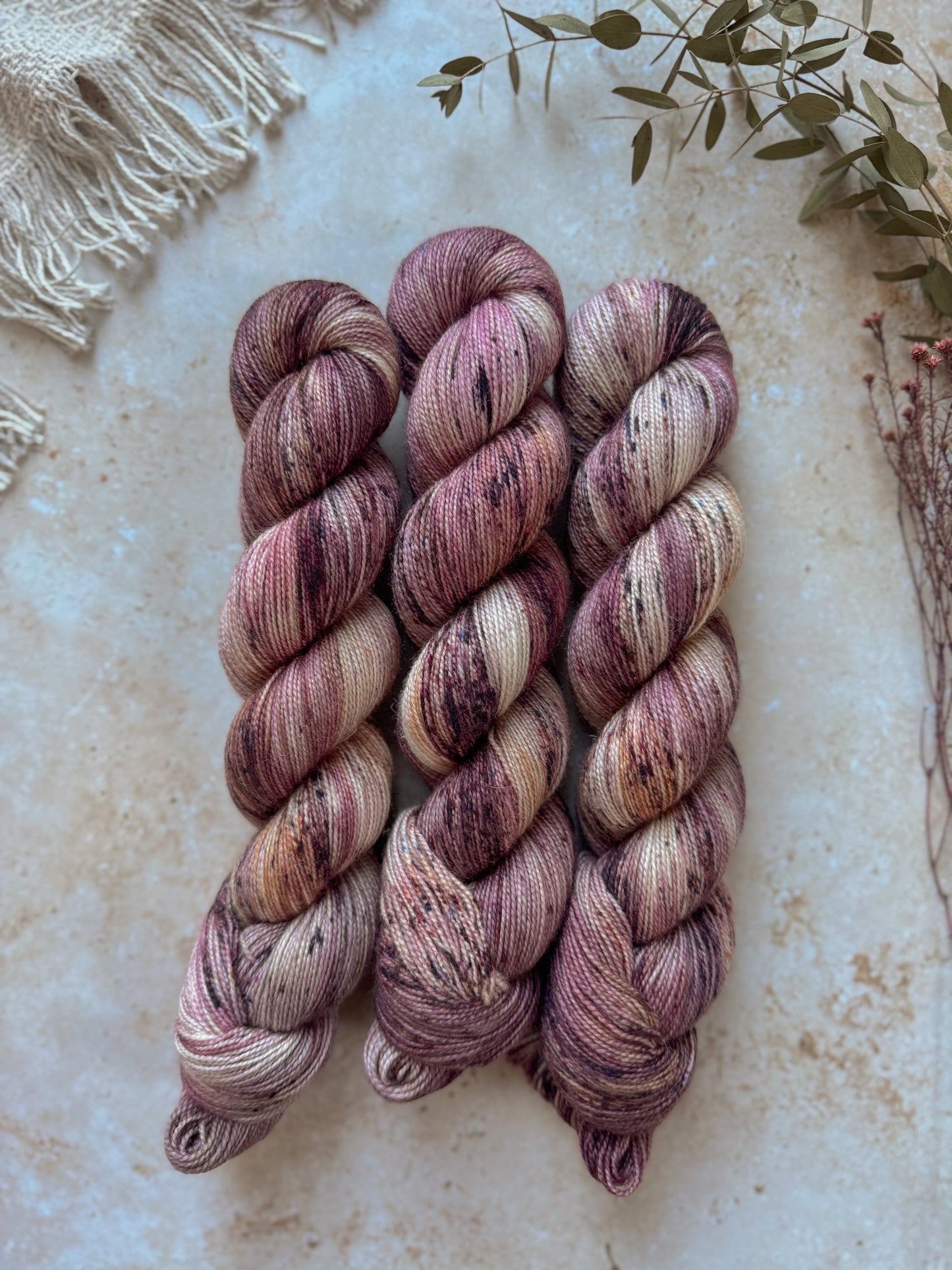 Purple Laver - BFL Twist Sock