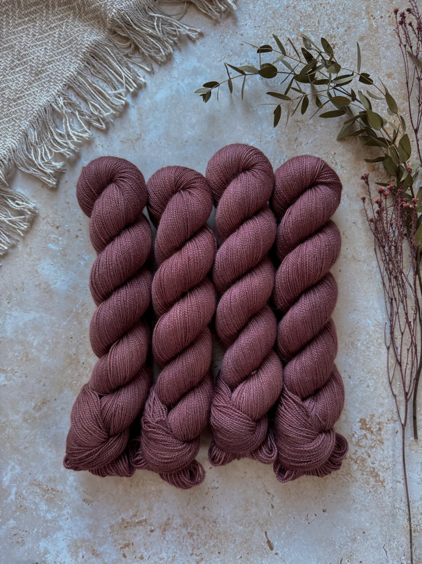 Common Coral Weed - BFL Twist Sock