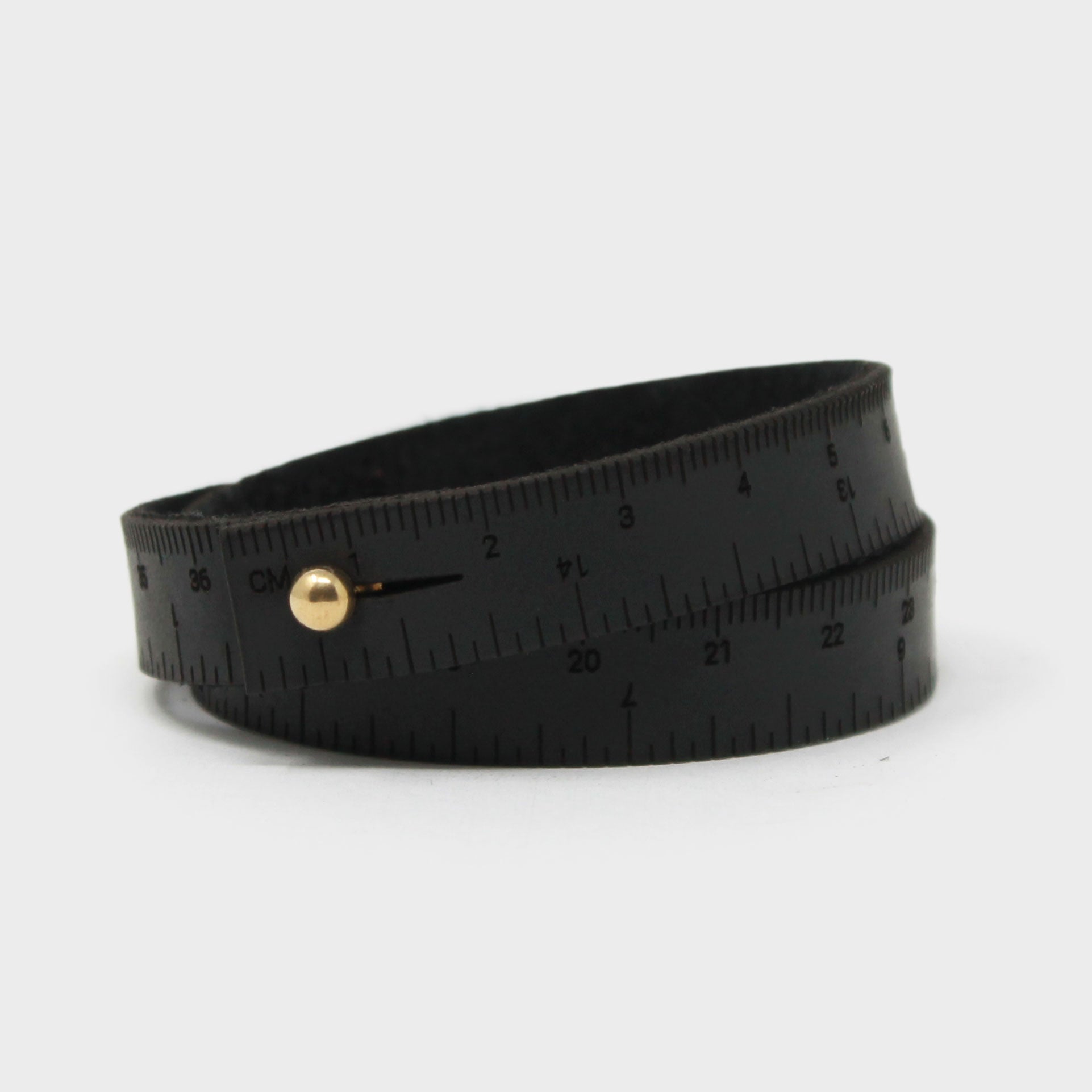 Unique Black Ruler Black Leather Wrist Ruler – The Camel's Yarn
